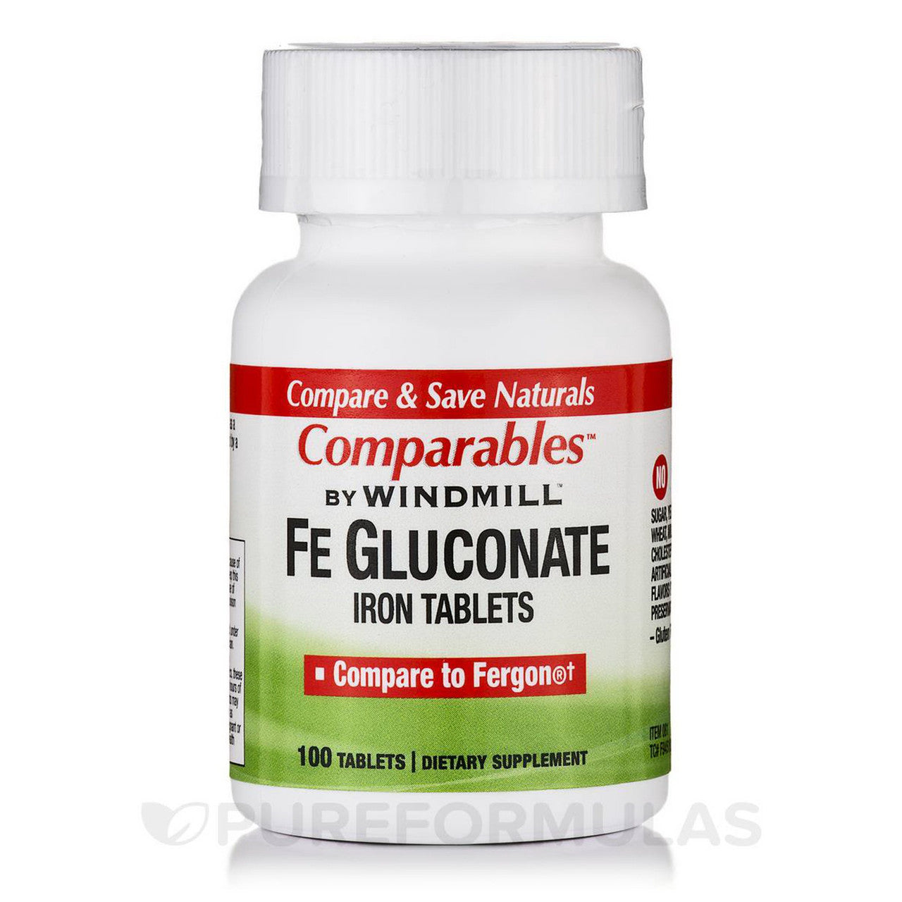 Windmill Fe Gluconate 239 Mg Comaparables Tablets - 100 Ea
